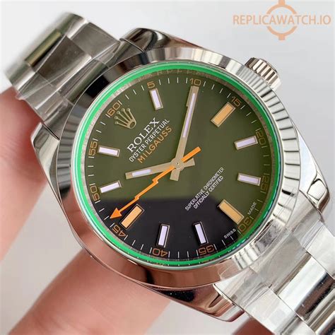 rolex milgauss black replica|rolex 116400gv milgauss.